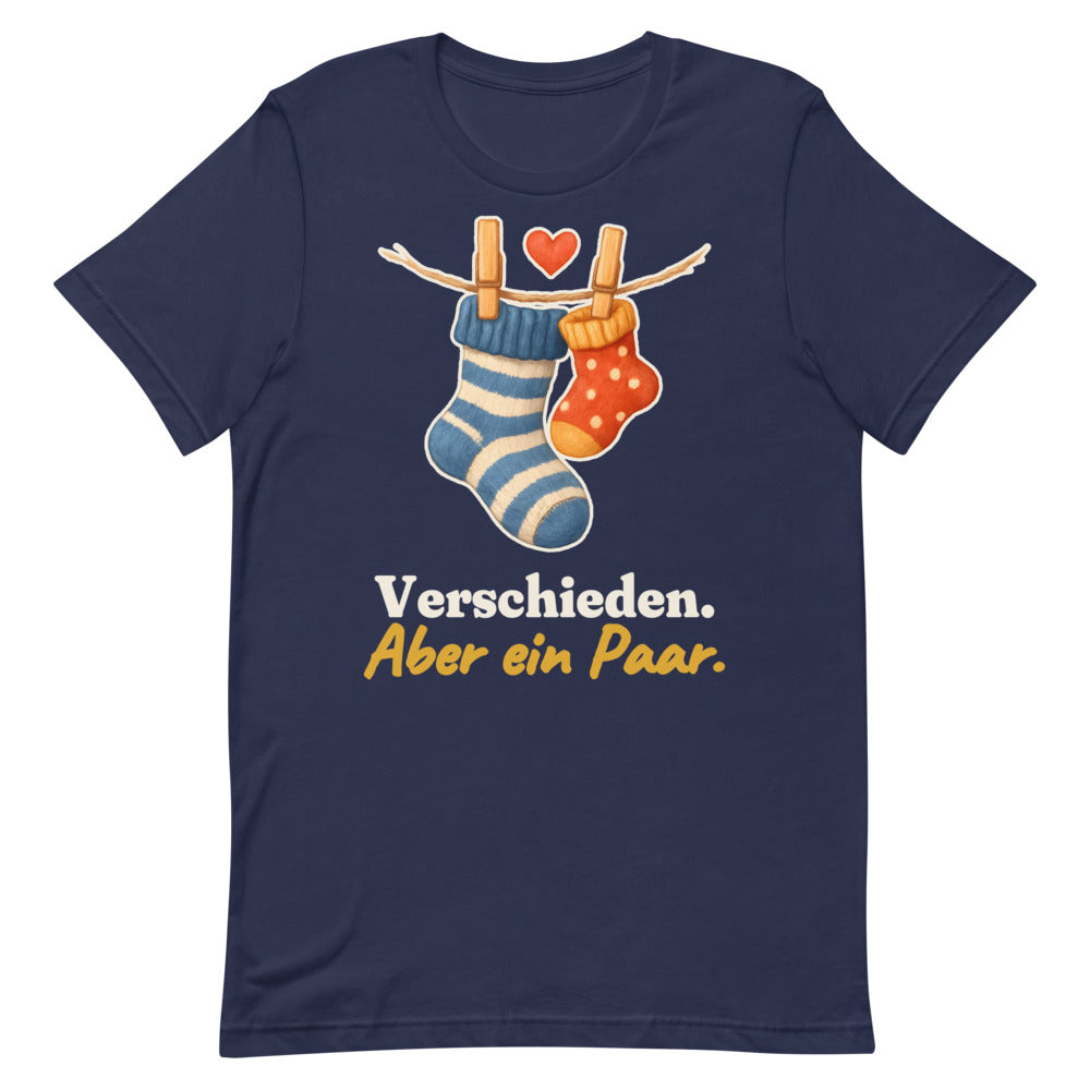 Verschieden. Aber ein Paar. — Shirt – Nachtblau