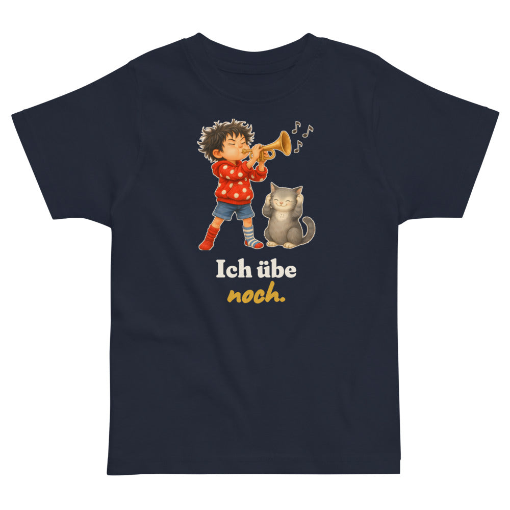 Ich übe noch. — Kleinkind-Shirt – Nachtblau
