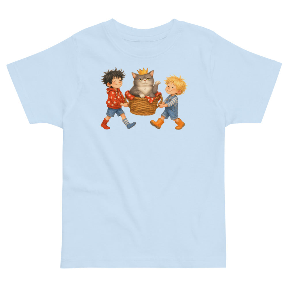 König Knopf — Kleinkind-Shirt – Hellblau