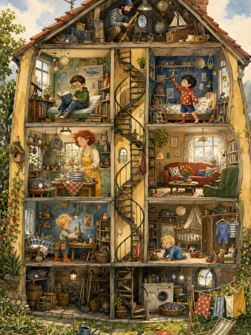 Wo ist Knopf? – Motiv (Druckbild)