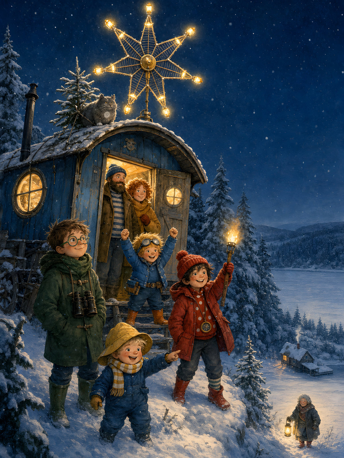 Der Weihnachtsstern – Motiv (Druckbild)