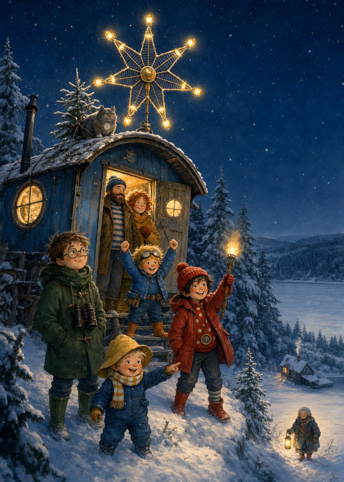 Der Weihnachtsstern – Motiv (Druckbild)