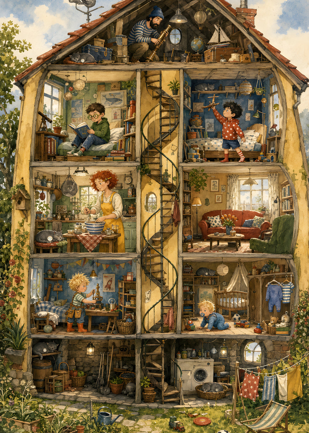 Wo ist Knopf? – Motiv (Druckbild)