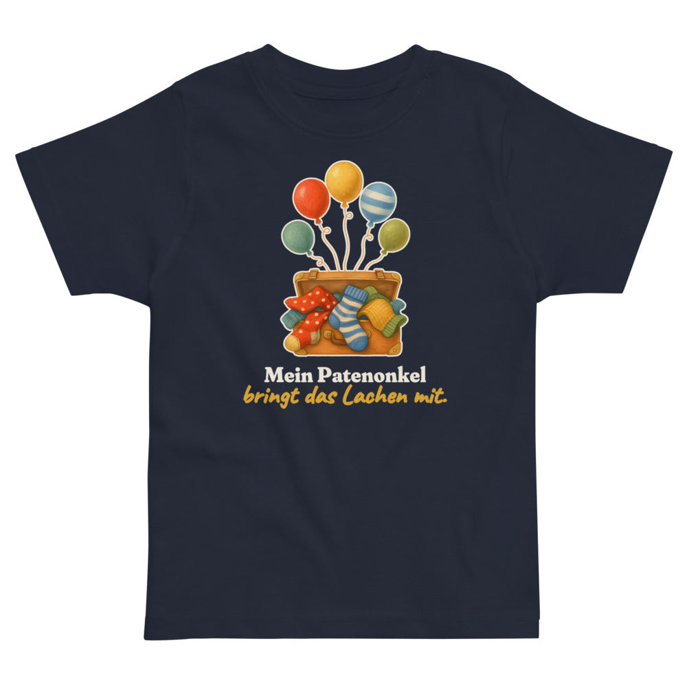 Mein Patenonkel bringt das Lachen mit. — Kleinkind-Shirt – Nachtblau