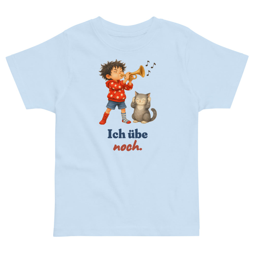 Ich übe noch. — Kleinkind-Shirt – Hellblau