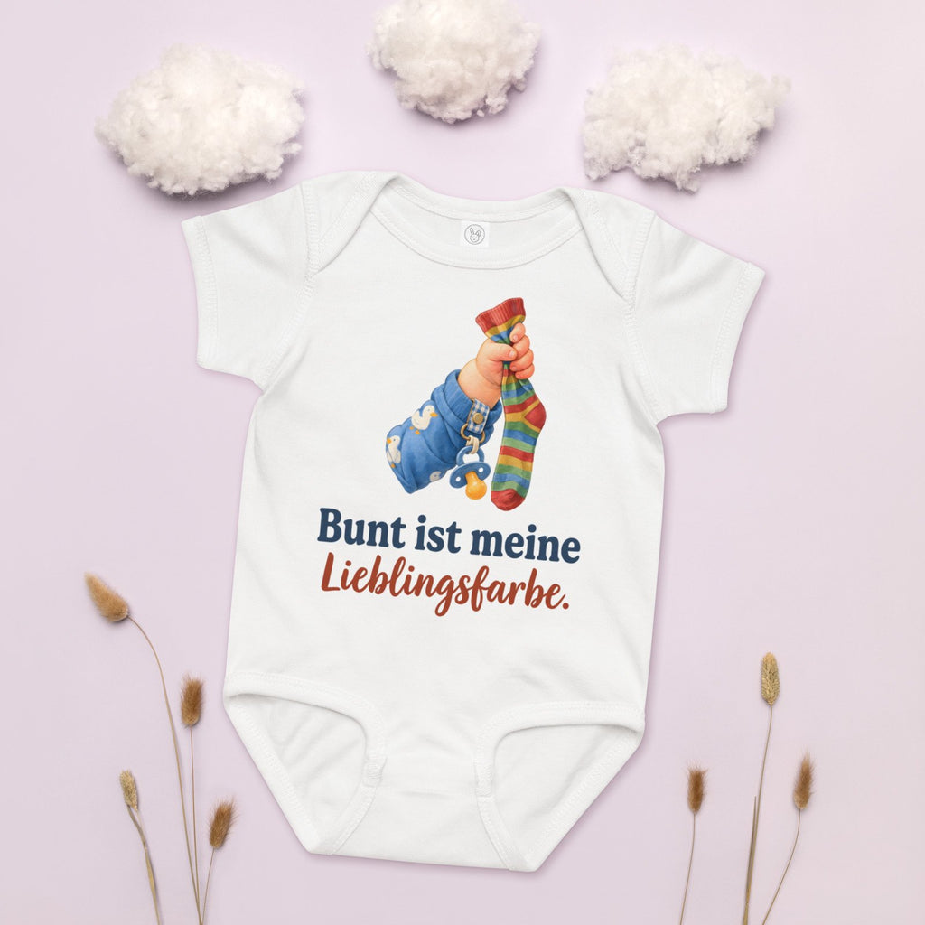 Bunt ist meine Lieblingsfarbe. — Baby-Body – Produktfoto