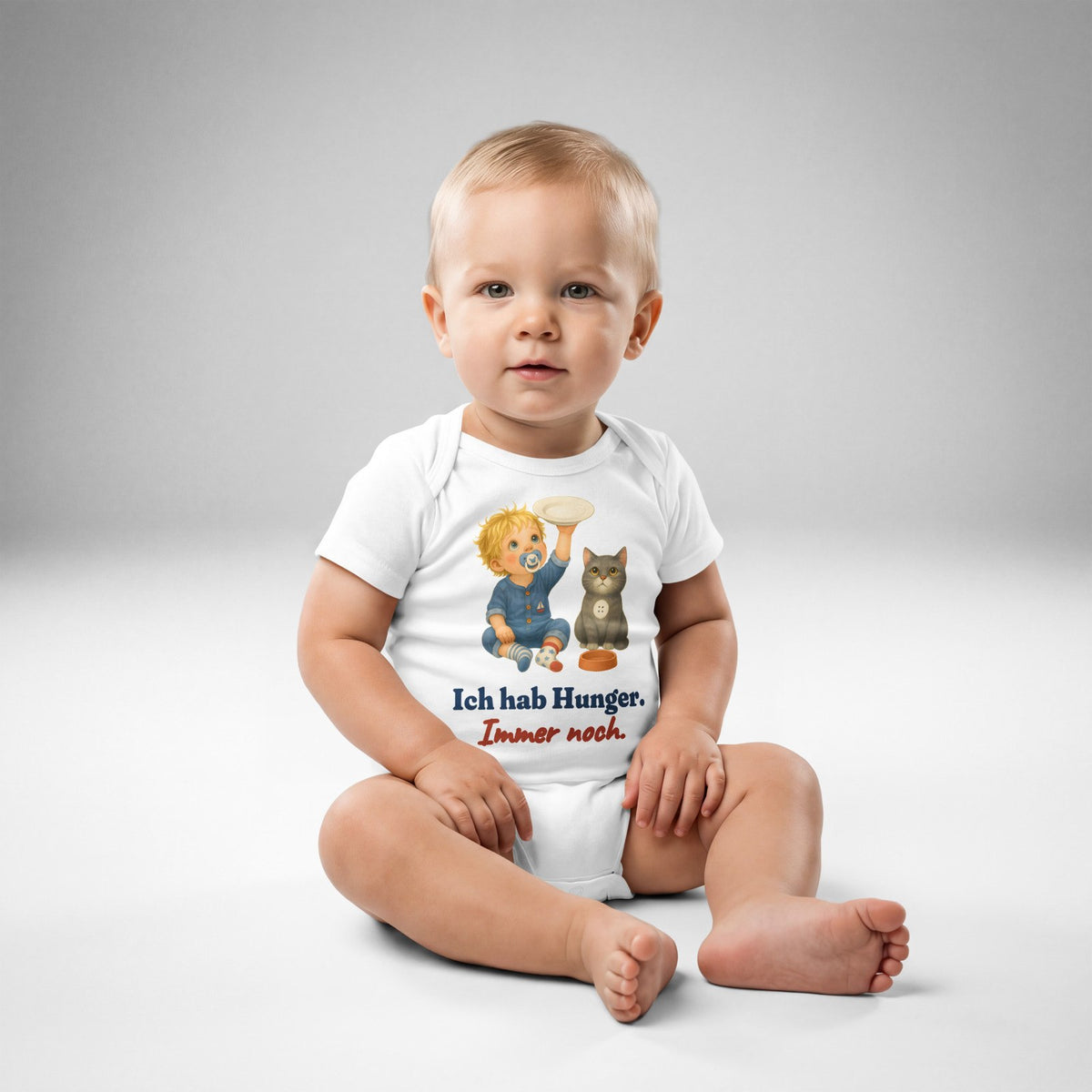 Ich hab Hunger. Immer noch. — Baby-Body – Produktfoto