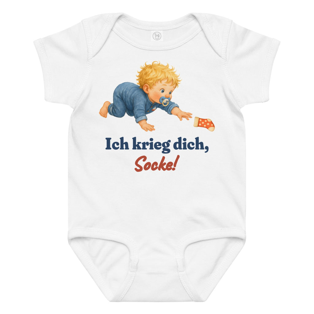 Ich krieg dich, Socke! — Baby-Body – Produktfoto
