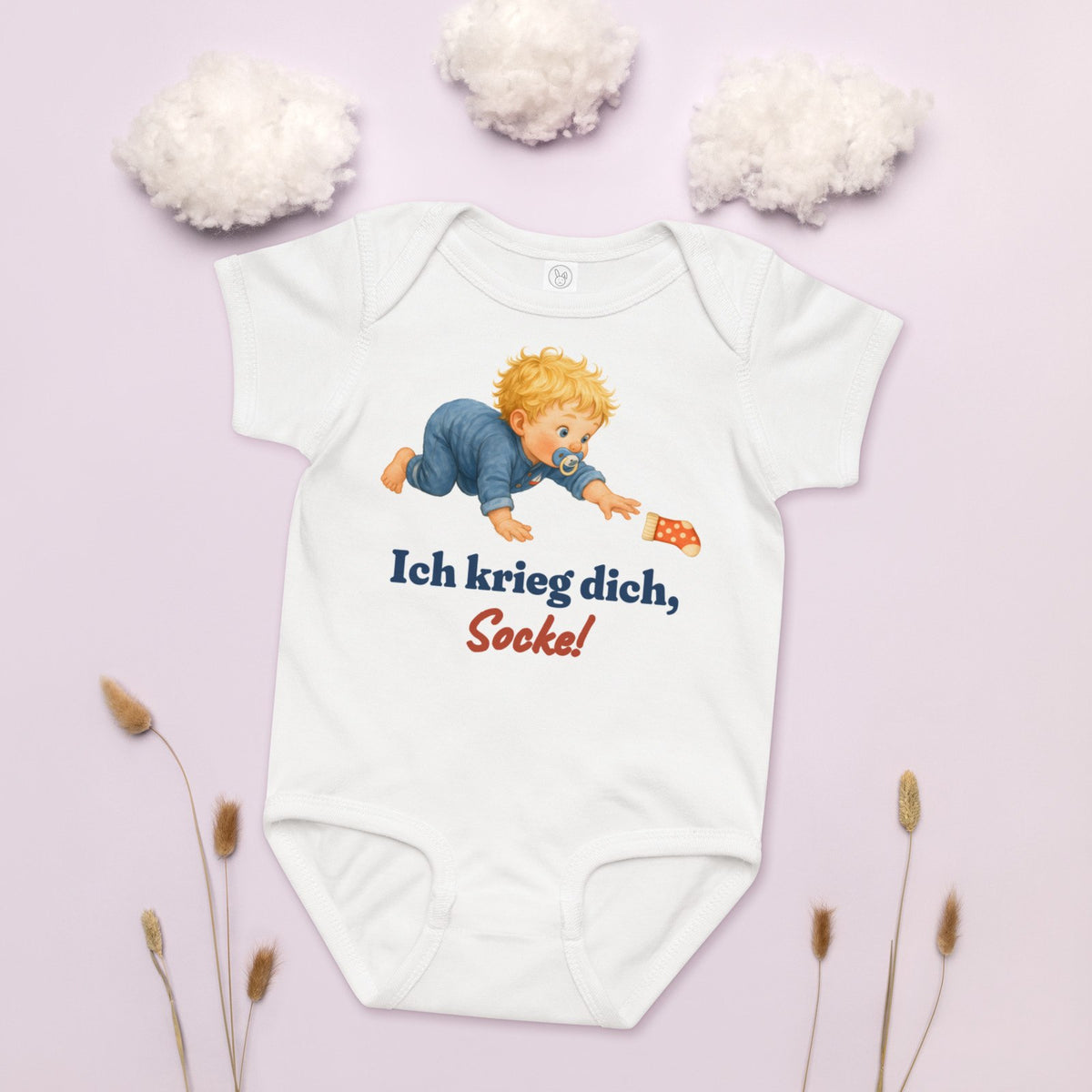 Ich krieg dich, Socke! — Baby-Body – Produktfoto