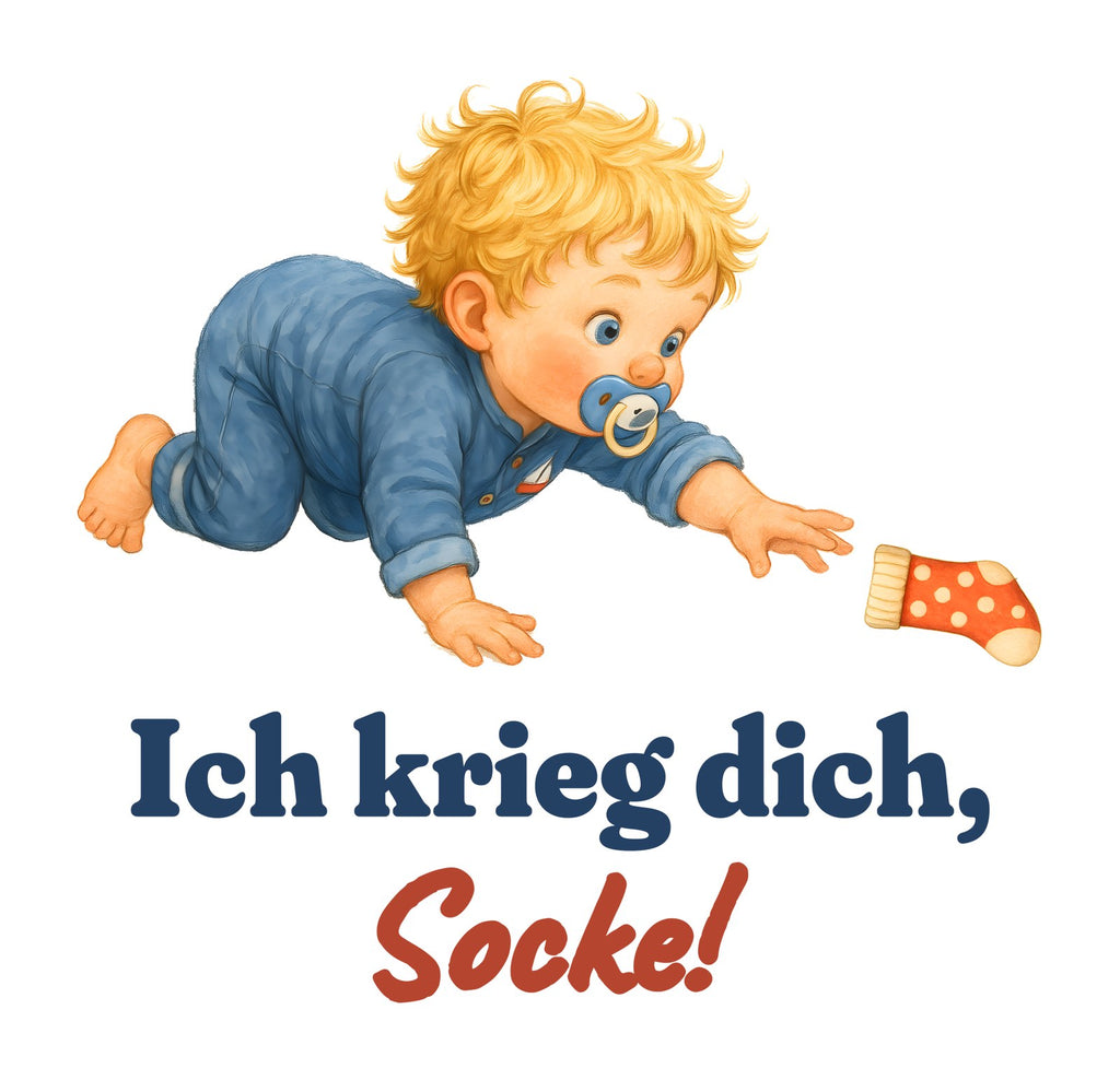 Ich krieg dich, Socke! — Baby-Body – Motiv
