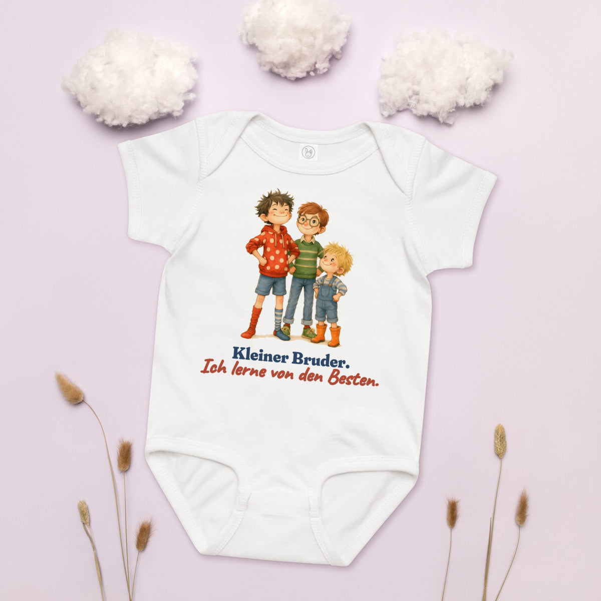 Kleiner Bruder. Ich lerne von den Besten. — Baby-Body – Produktfoto