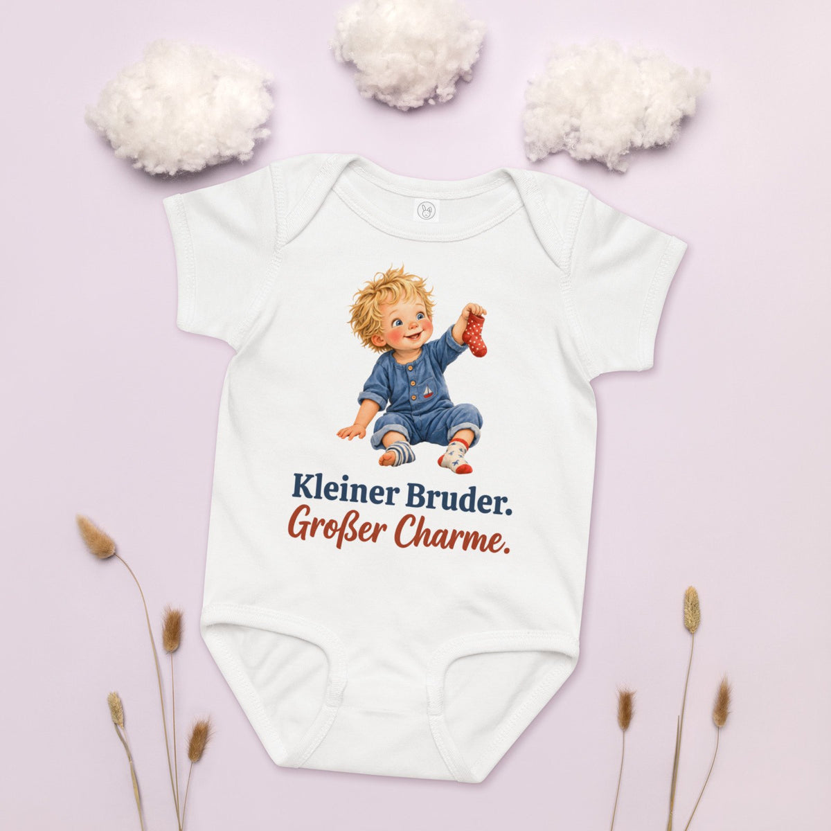 Kleiner Bruder. Großer Charme. — Baby-Body – Produktfoto