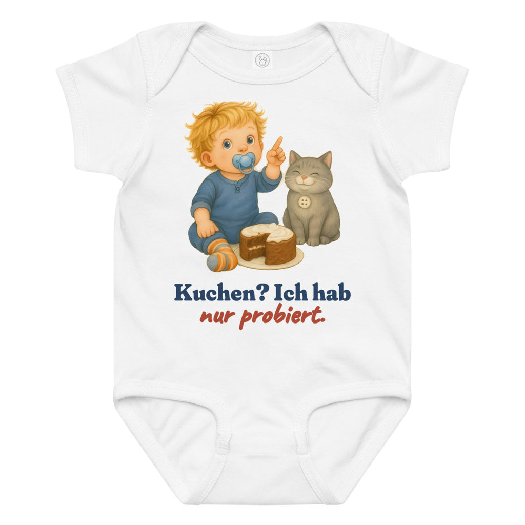 Kuchen? Ich hab nur probiert. — Baby-Body – Produktfoto