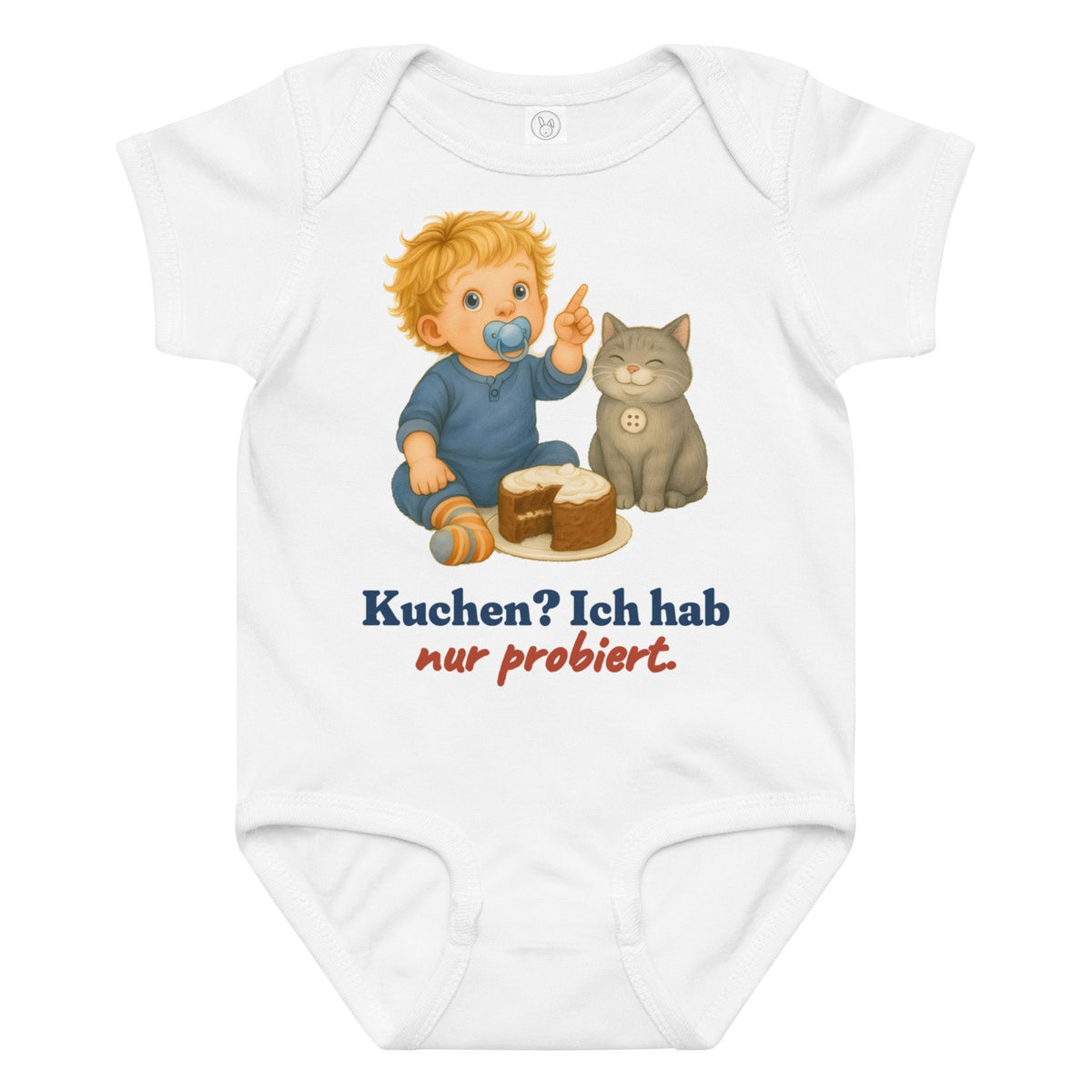 Kuchen? Ich hab nur probiert. — Baby-Body – Produktfoto