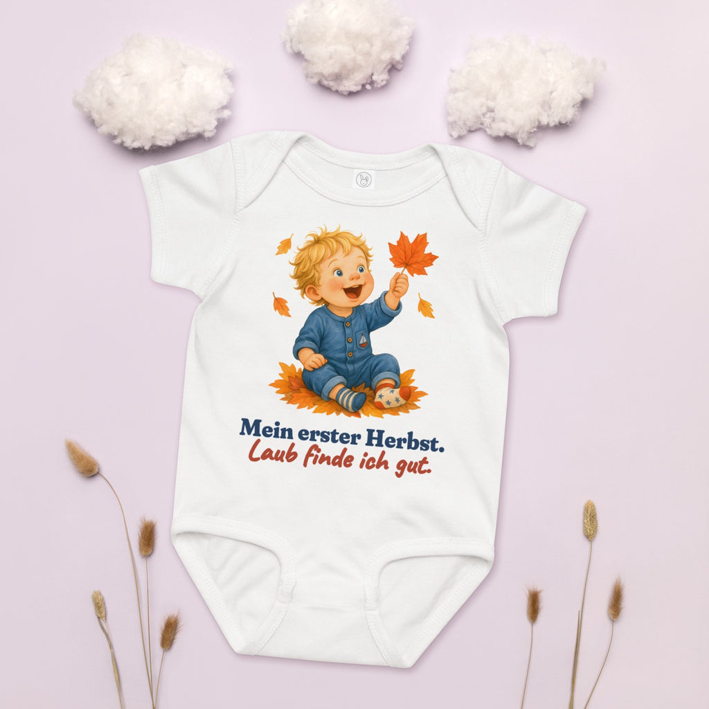 Mein erster Herbst. Laub finde ich gut. — Baby-Body – Produktfoto