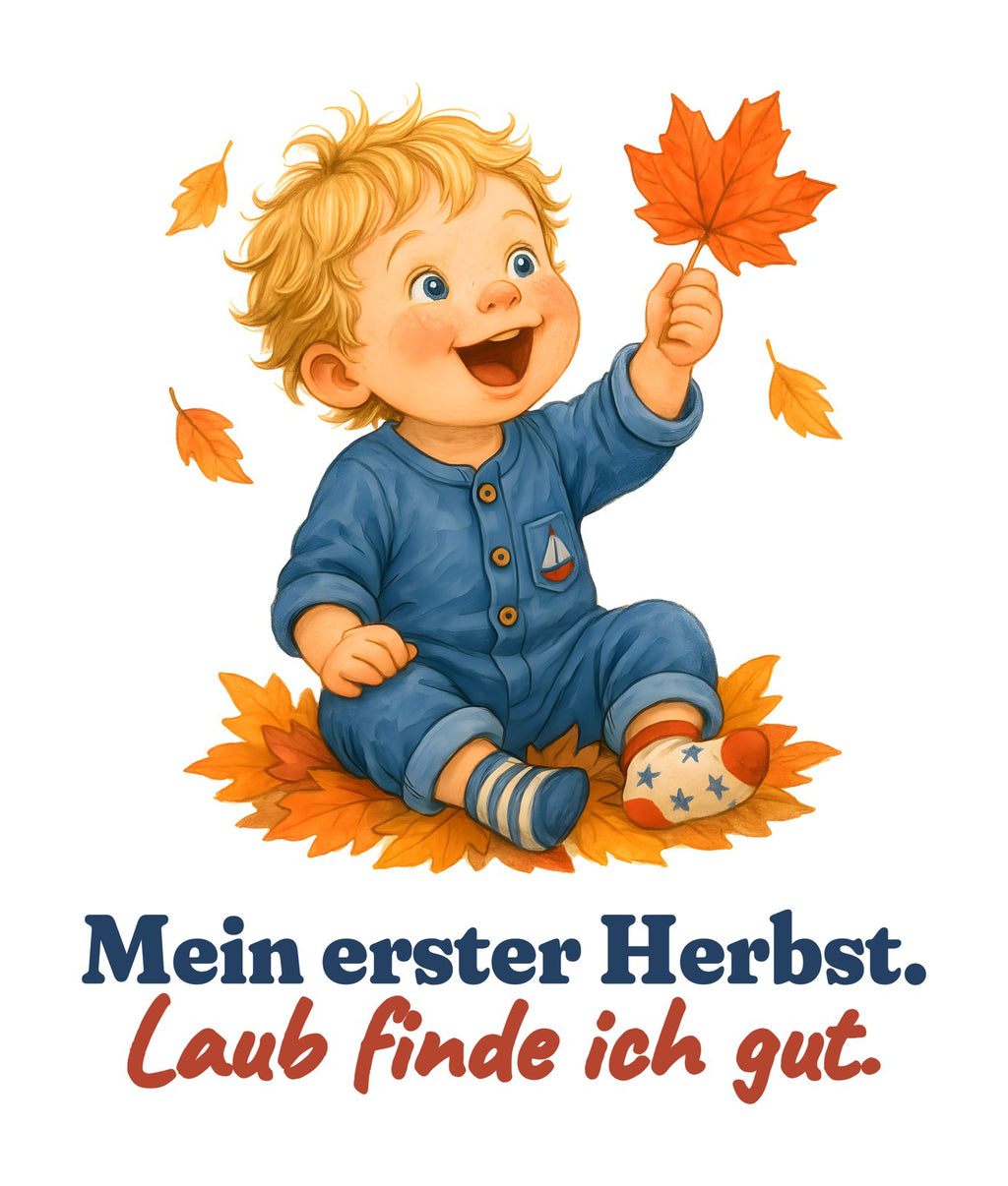 Mein erster Herbst. Laub finde ich gut. — Baby-Body – Motiv
