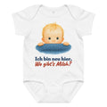 Ich bin neu hier. Wo gibt’s Milch? — Baby-Body – Produktfoto