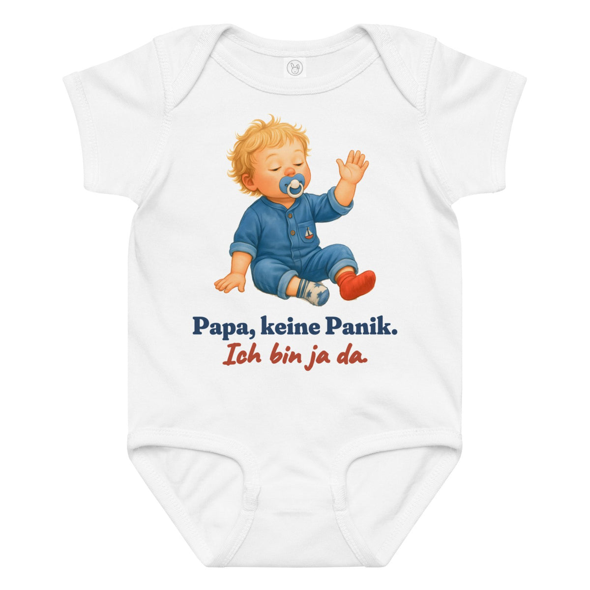 Papa, keine Panik. Ich bin ja da. — Baby-Body – Produktfoto