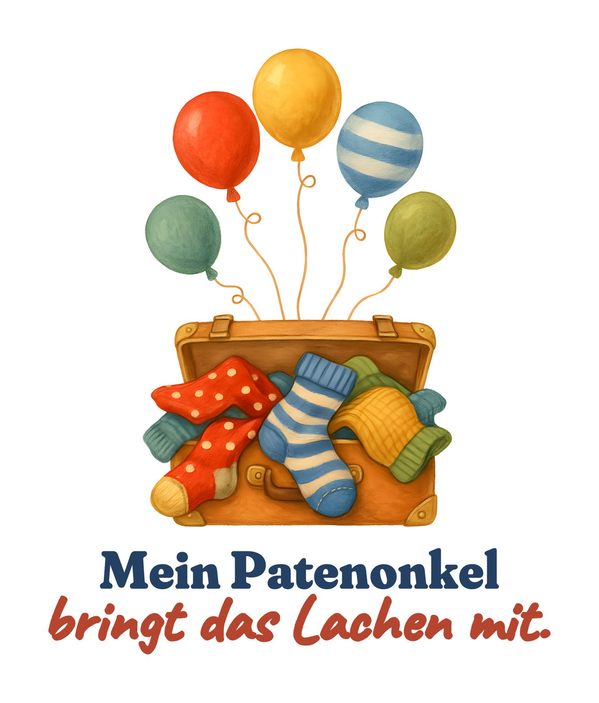 Mein Patenonkel bringt das Lachen mit. — Baby-Body – Motiv