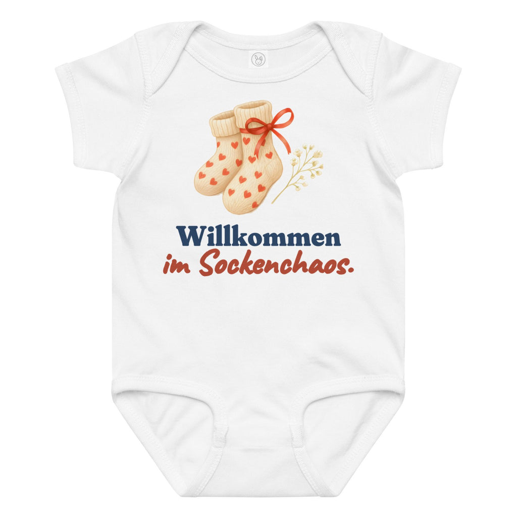 Willkommen im Sockenchaos. — Baby-Body – Produktfoto