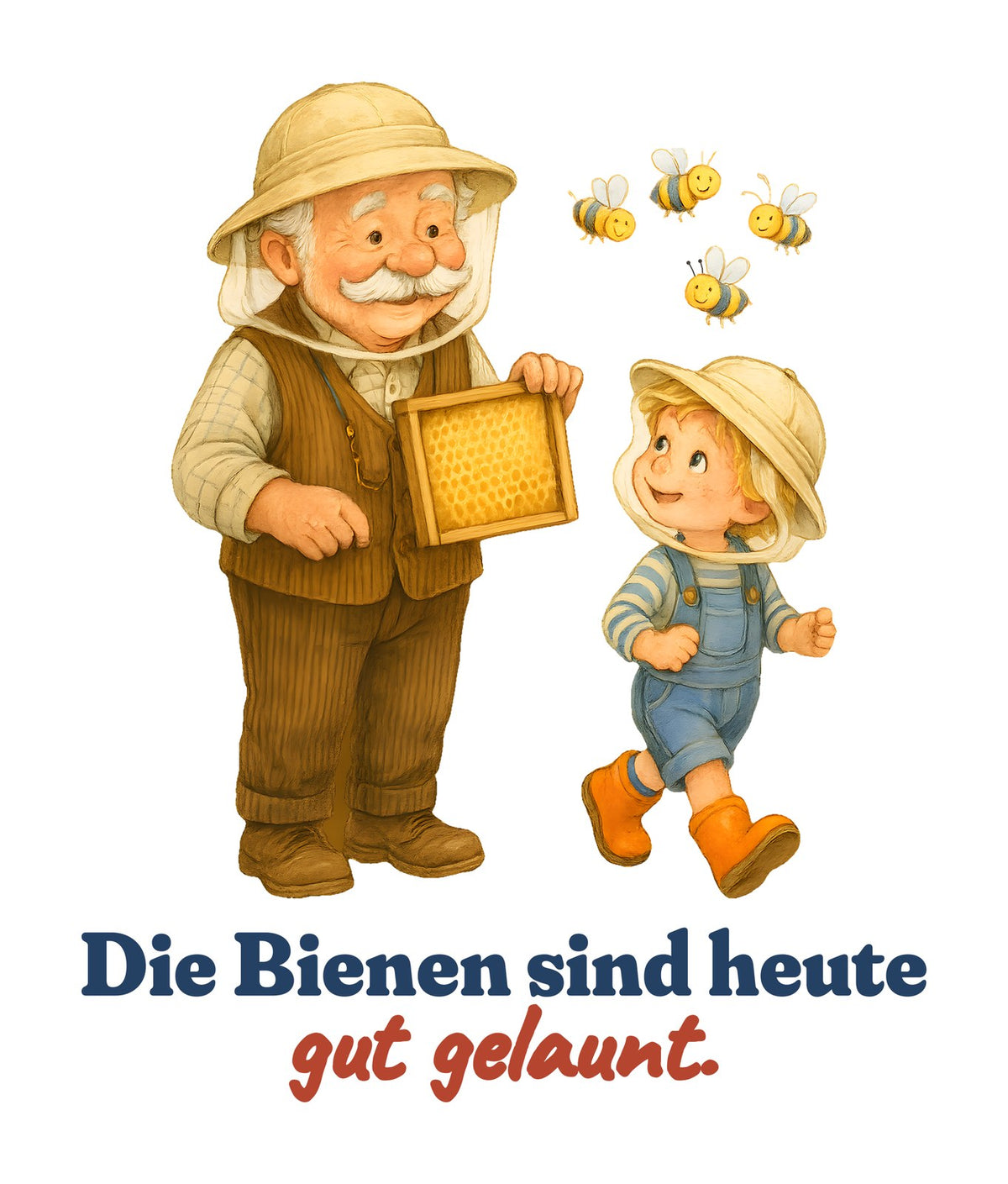 Die Bienen sind heute gut gelaunt. — Stoffbeutel – Motiv