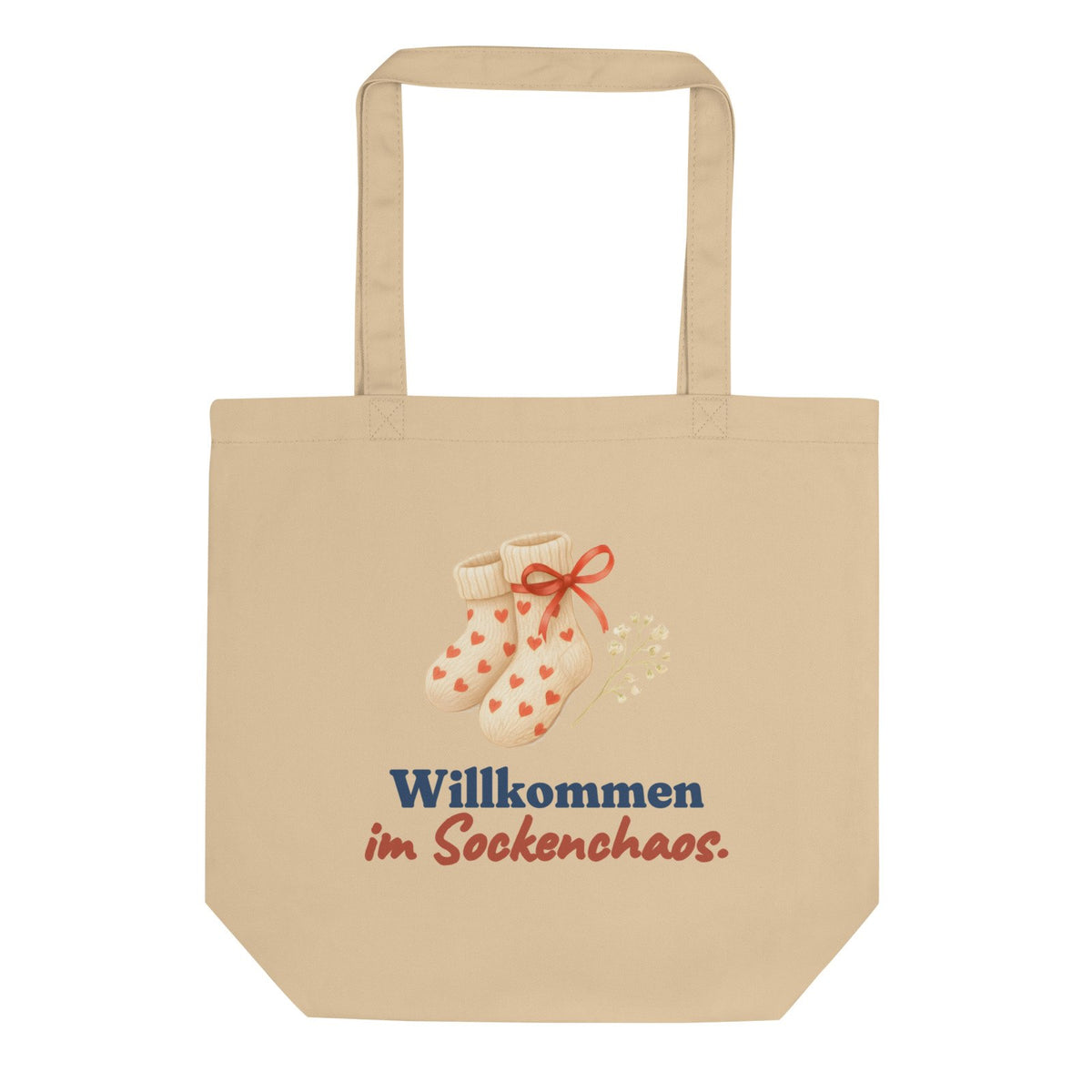 Willkommen im Sockenchaos. — Stoffbeutel – Produktfoto