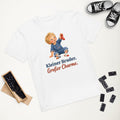 Kleiner Bruder. Großer Charme. — Bio-Kindershirt – Produktfoto