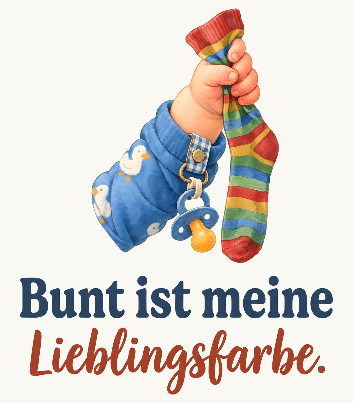Bunt ist meine Lieblingsfarbe. — Baby-Body – Motiv