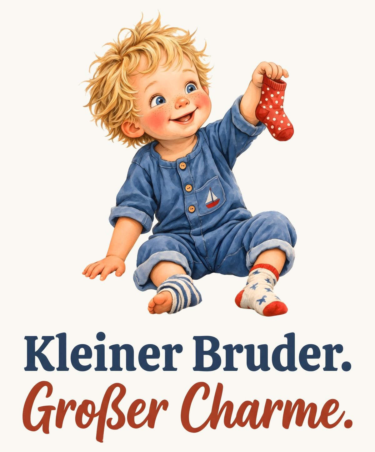 Kleiner Bruder. Großer Charme. — Baby-Body – Motiv