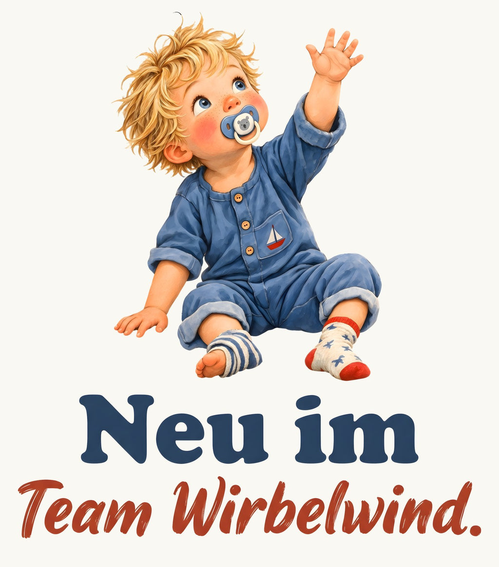 Neu im Team Wirbelwind. — Baby-Body – Motiv