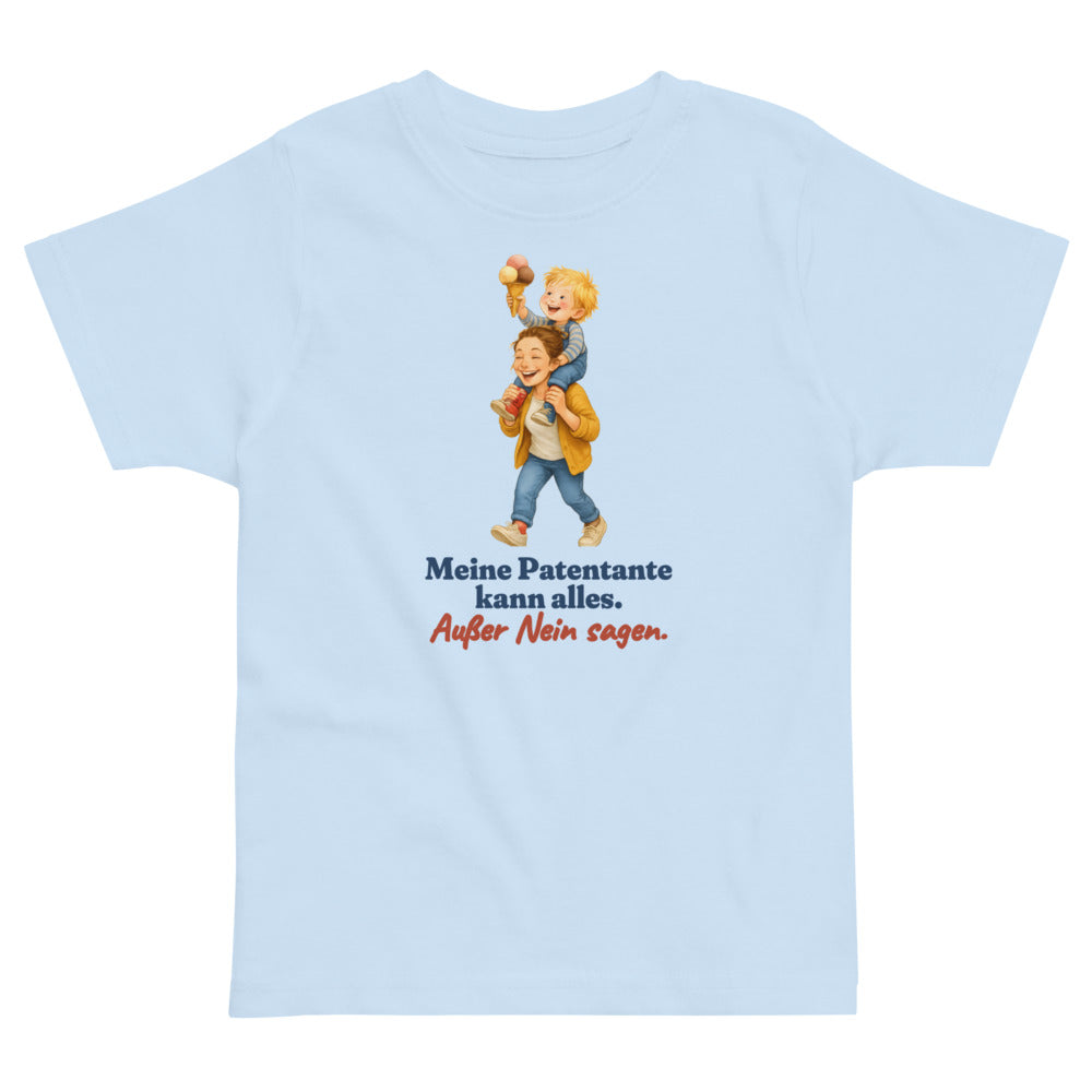 Meine Patentante kann alles. Außer Nein sagen. — Kleinkind-Shirt – Hellblau