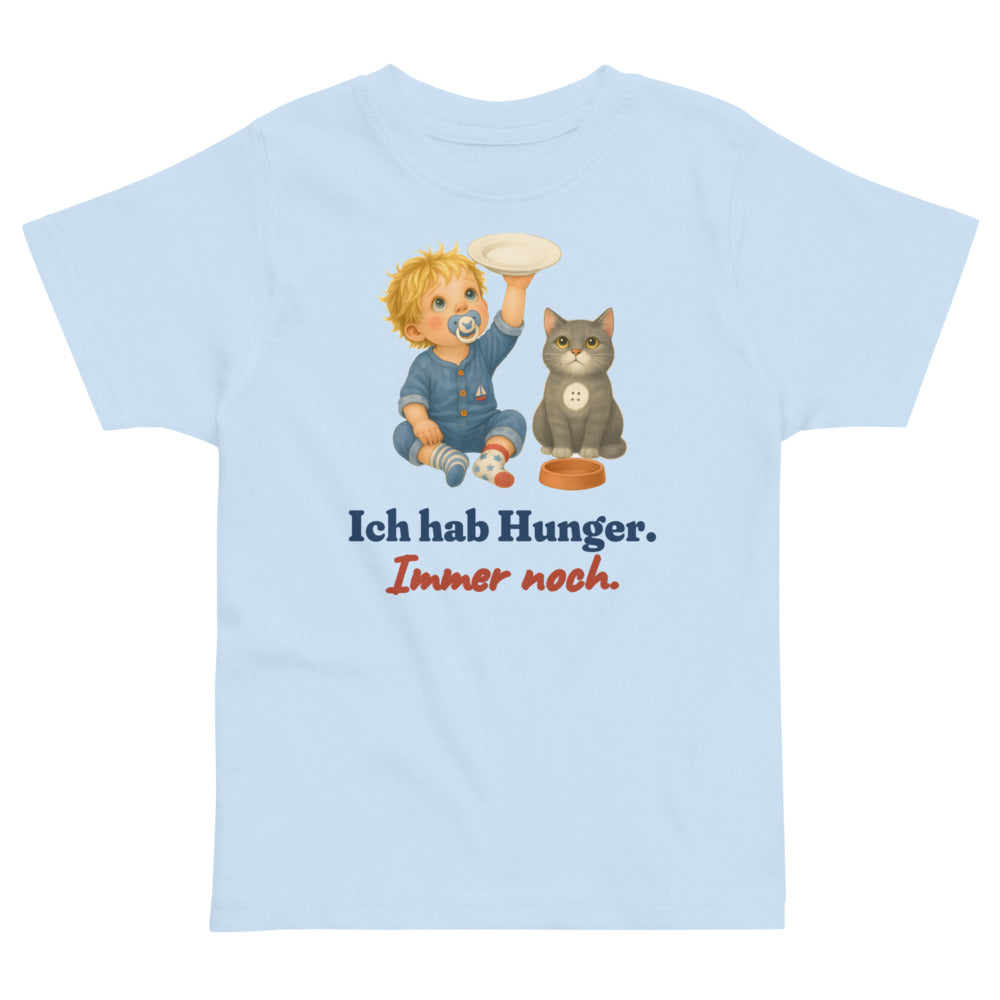 Ich hab Hunger. Immer noch. — Kleinkind-Shirt – Hellblau