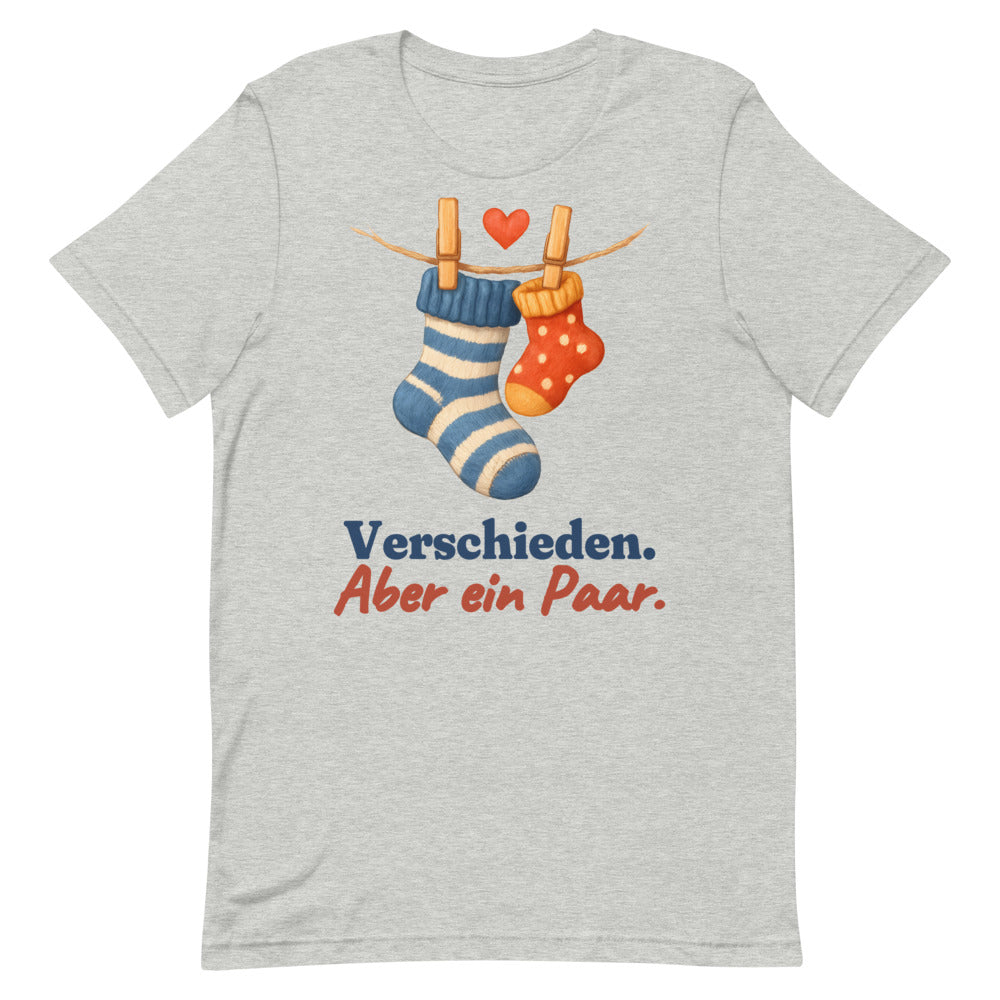 Verschieden. Aber ein Paar. — Shirt – Hellgrau meliert