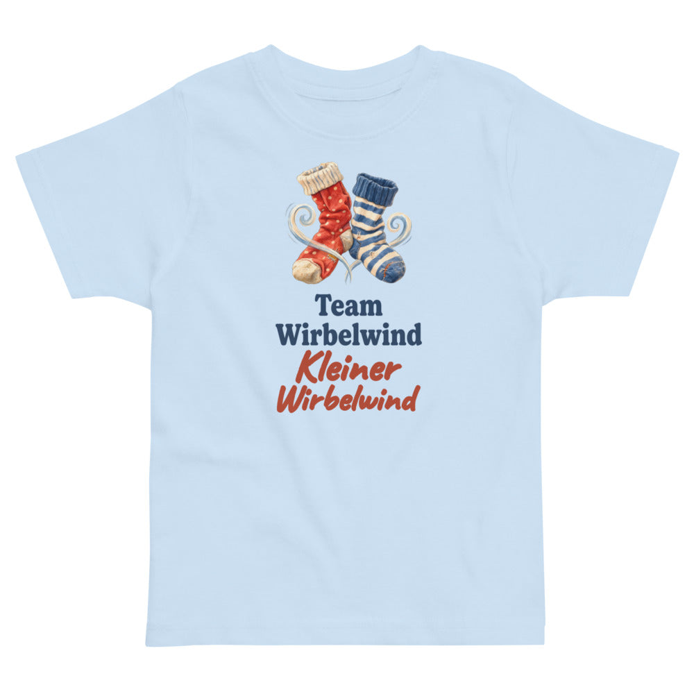 Team Wirbelwind: Kleiner Wirbelwind — Kleinkind-Shirt – Hellblau