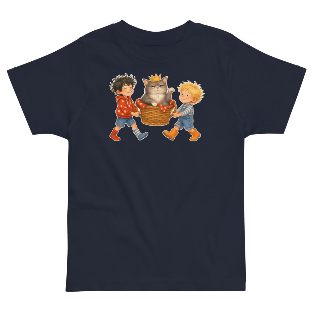 König Knopf — Kleinkind-Shirt – Nachtblau