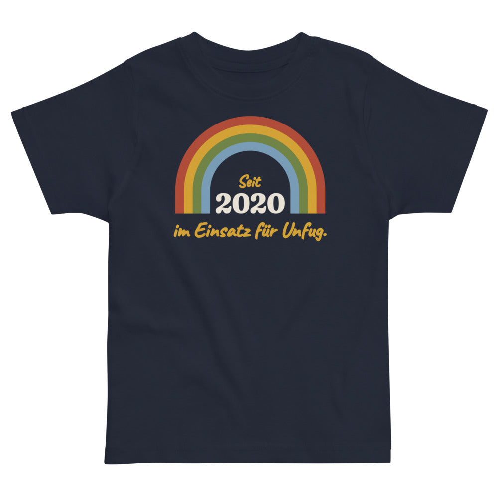 Seit 2020 im Einsatz für Unfug. — Kleinkind-Shirt – Nachtblau