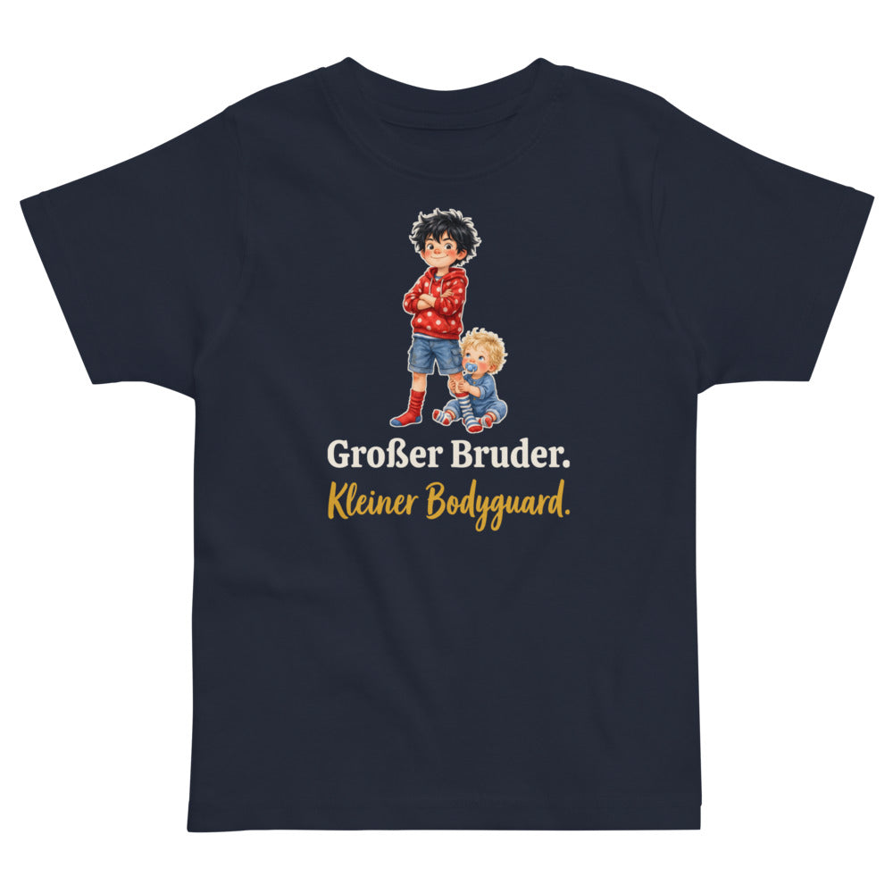 Großer Bruder. Kleiner Bodyguard. — Kleinkind-Shirt – Nachtblau