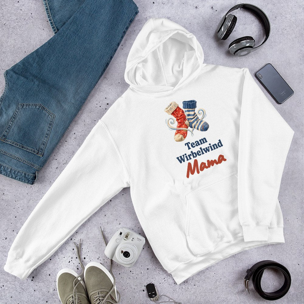 Team Wirbelwind: Mama / Papa — Hoodie – Produktfoto