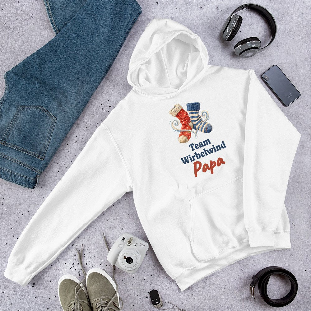 Team Wirbelwind: Mama / Papa — Hoodie – Produktfoto 2