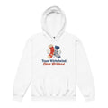 Team Wirbelwind: Kleiner Wirbelwind — Kinder-Hoodie ohne Kordel – Produktfoto