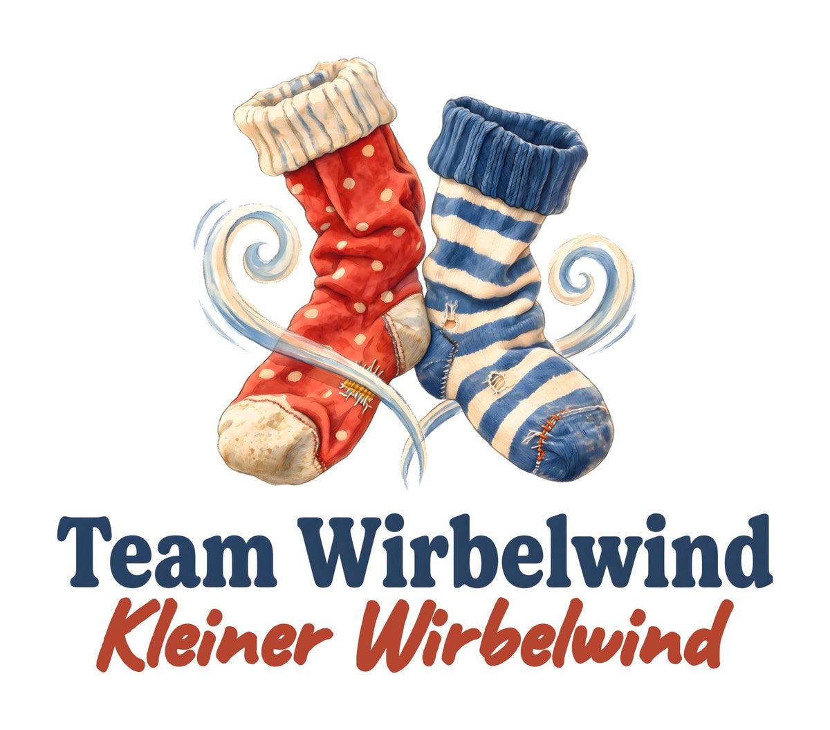 Team Wirbelwind: Kleiner Wirbelwind — Kinder-Hoodie ohne Kordel – Motiv