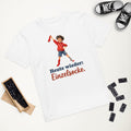Heute wieder: Einzelsocke. — Bio-Kindershirt – Produktfoto