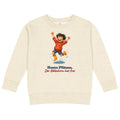 Heute: Pfützen. Der Bildschirm hat frei. — Kinder-Sweatshirt – Produktfoto