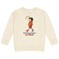 Ich denke am besten mit Musik. — Kinder-Sweatshirt – Produktfoto