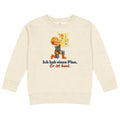 Ich hab einen Plan. Er ist bunt. — Kinder-Sweatshirt – Produktfoto