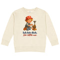 Ich hör dich. Ich tüftle nur. — Kinder-Sweatshirt – Produktfoto
