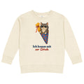 Ich komm mit zur Schule. — Kinder-Sweatshirt – Produktfoto