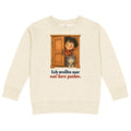 Ich wollte nur mal kurz gucken. — Kinder-Sweatshirt – Produktfoto