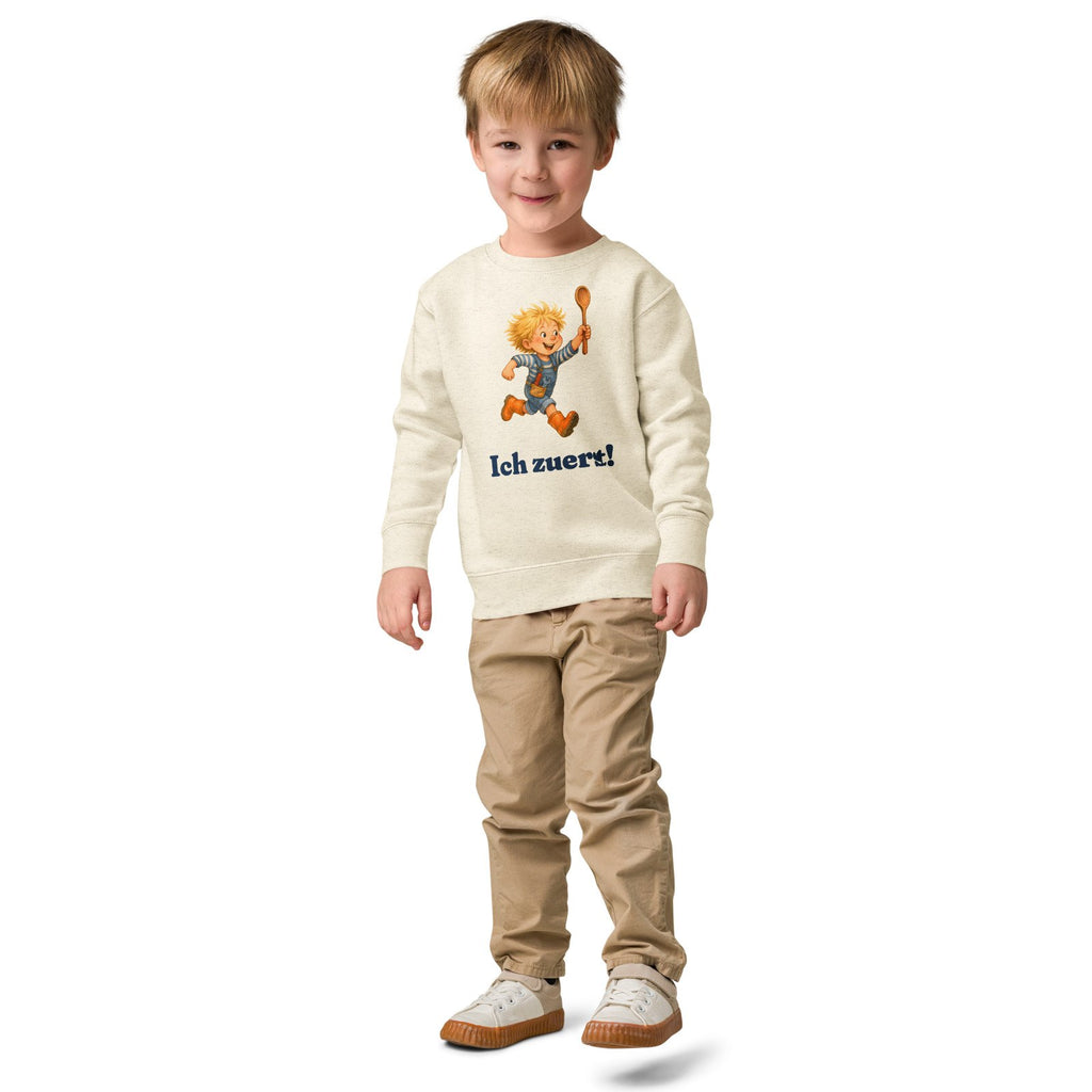 Ich zuerst! — Kinder-Sweatshirt – Produktfoto