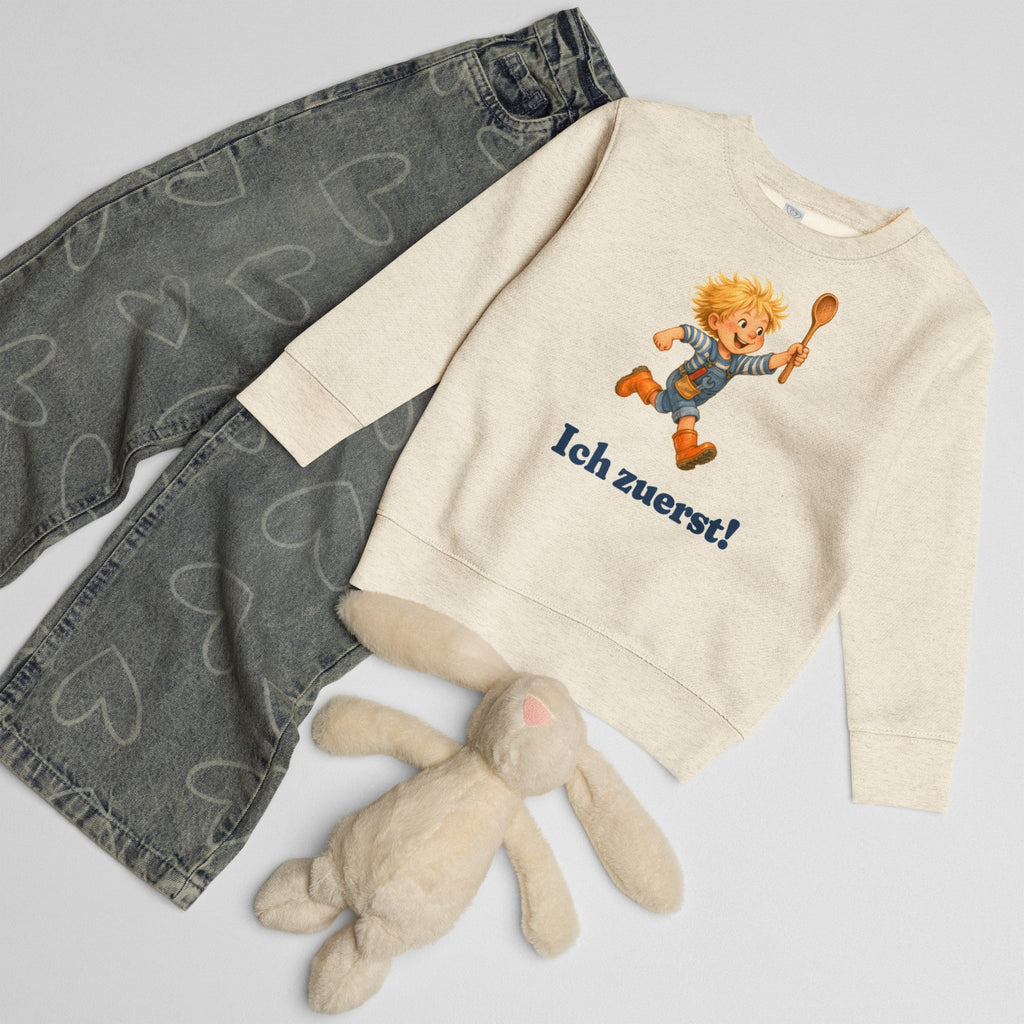 Ich zuerst! — Kinder-Sweatshirt – Produktfoto